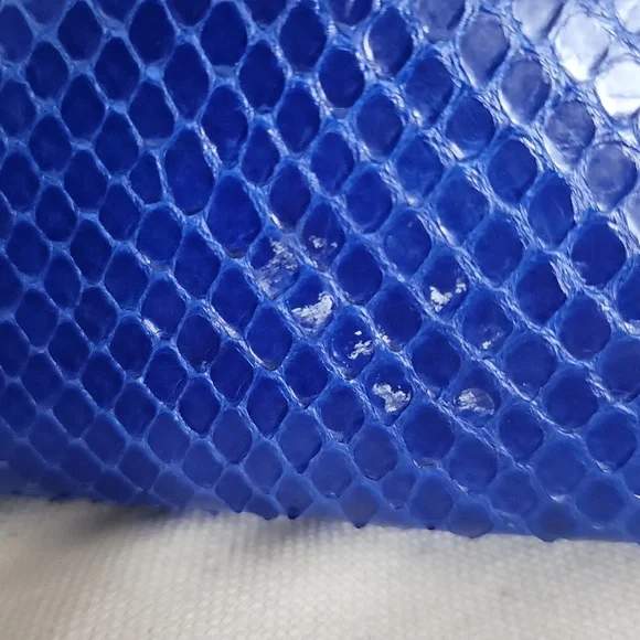 Valentino Blue Snakeskin Clutch - Picture 8 of 13